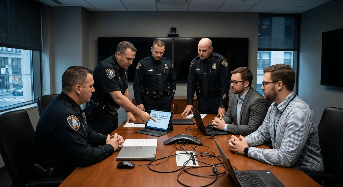 Agency technology implementation planning session focused on access controls and response readiness.